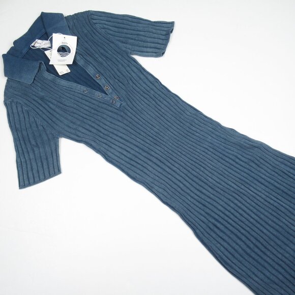 Anthropologie Daily Practice Morris Sweater Midi Dress Blue - XS - Picture 4 of 9